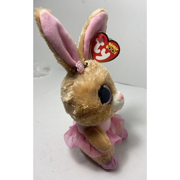 Ty Beanie Boos Plush Twinkle Toes the Bunny Rabbit 8 inch with Paper Hang Tags - Picture 6 of 7